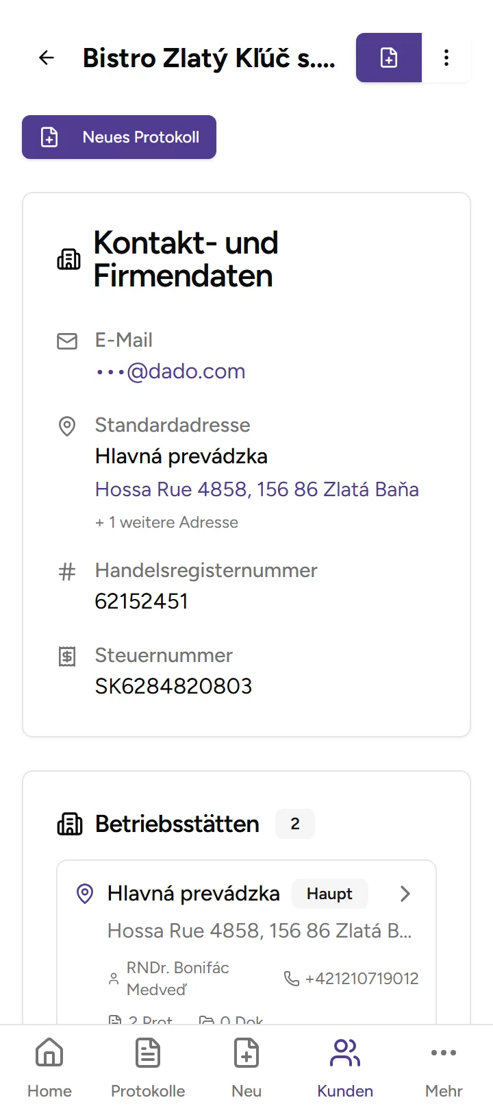 Kundenportal - mobile