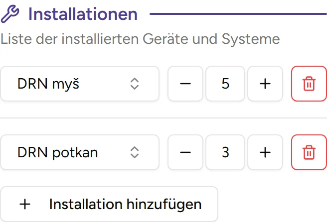 Installations­verfolgung - mobile